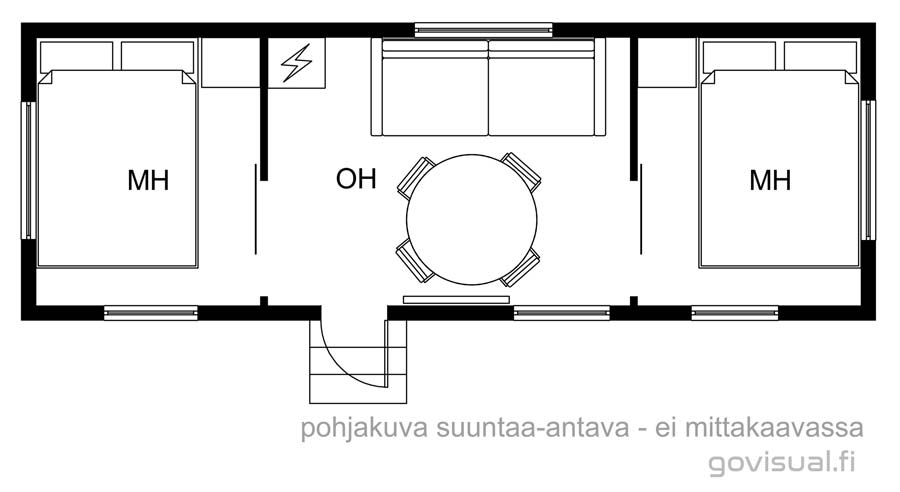 vuokraa vaunumökki - lisätilaa mökkivieraille